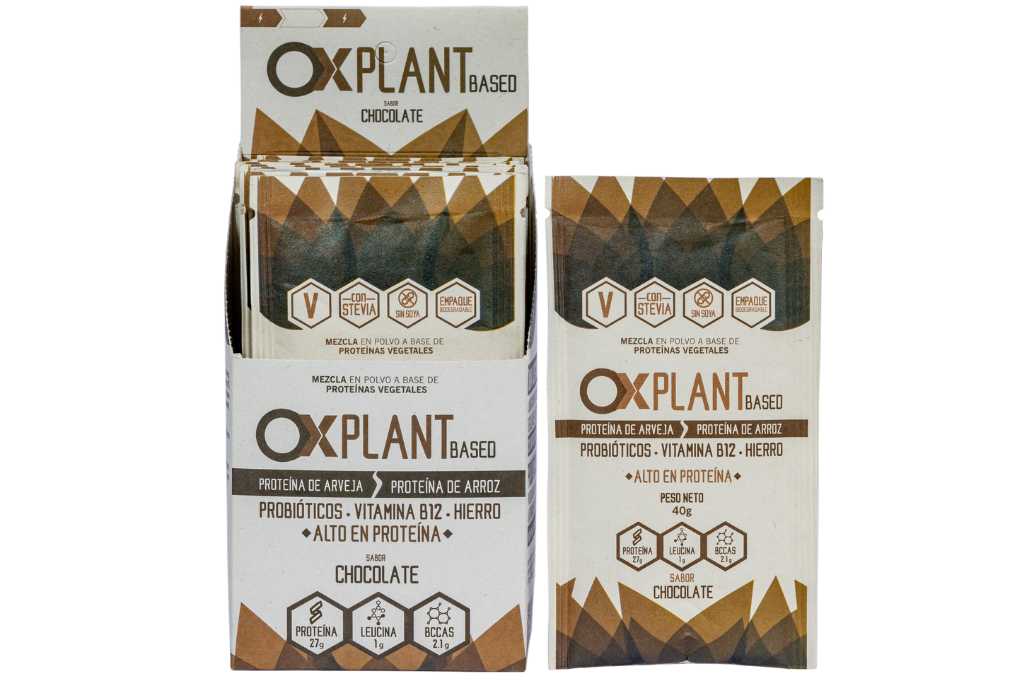 OX Plant Based Caja 10 Sobres – Proteína Vegetal
