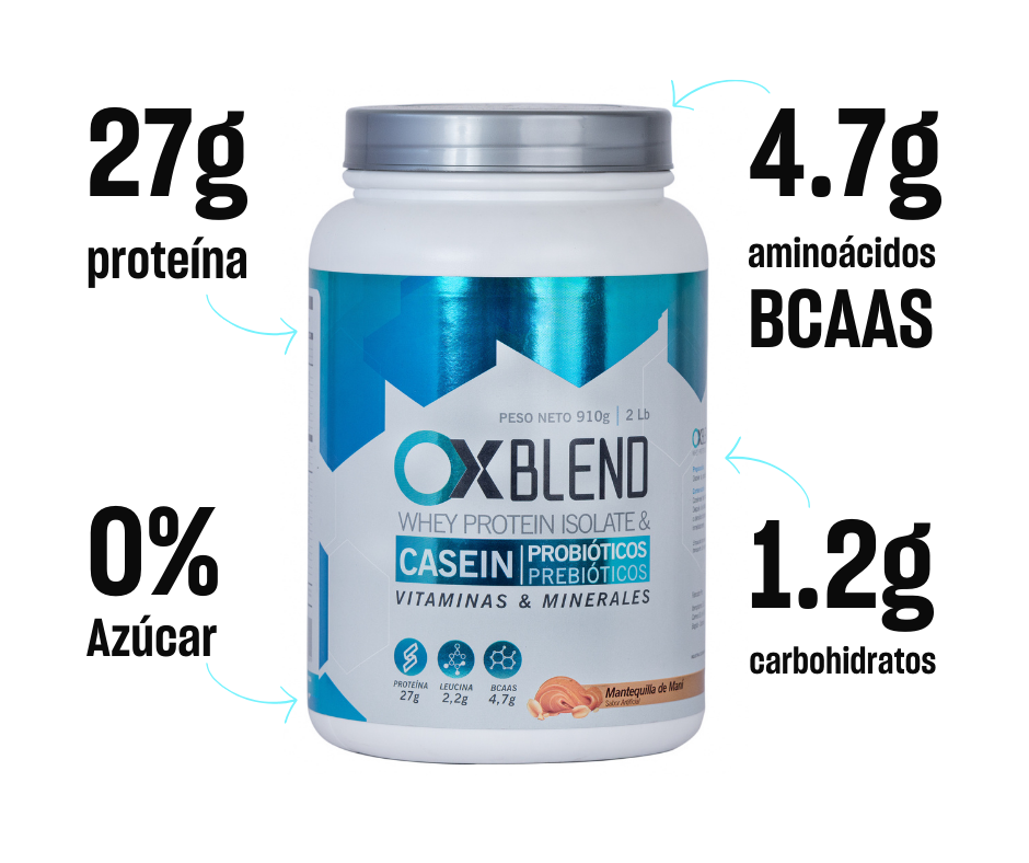 OX Blend 910 g – Proteína Whey y Caseína