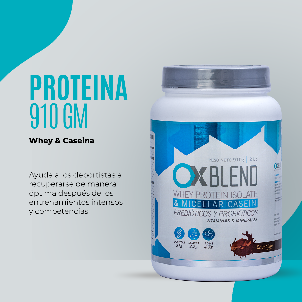 OX Blend 910 g – Proteína Whey y Caseína