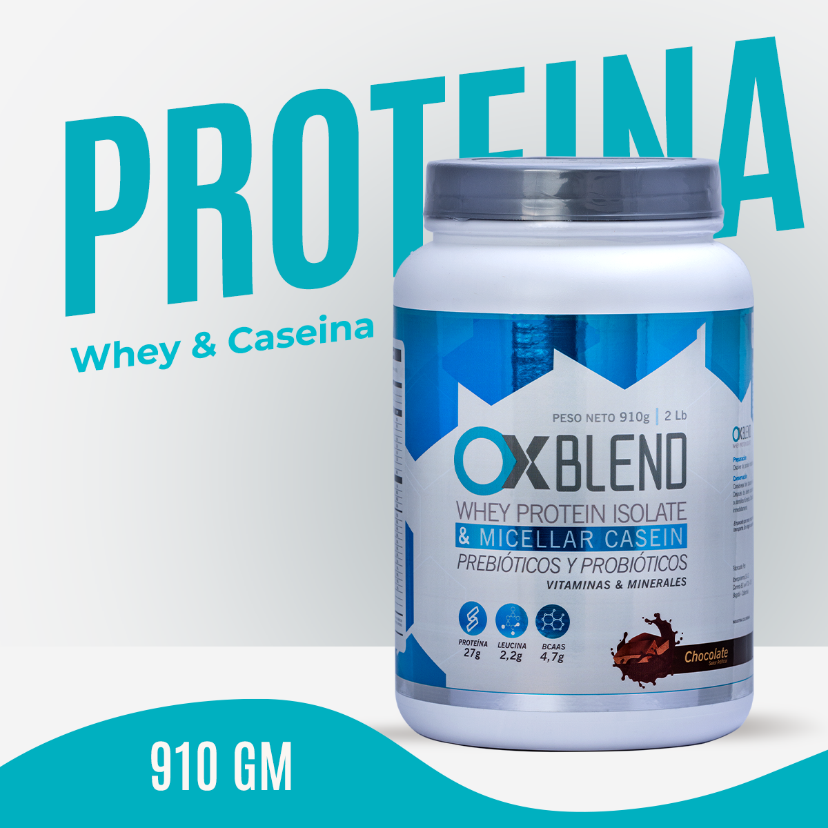 OX Blend 910 g – Proteína Whey y Caseína