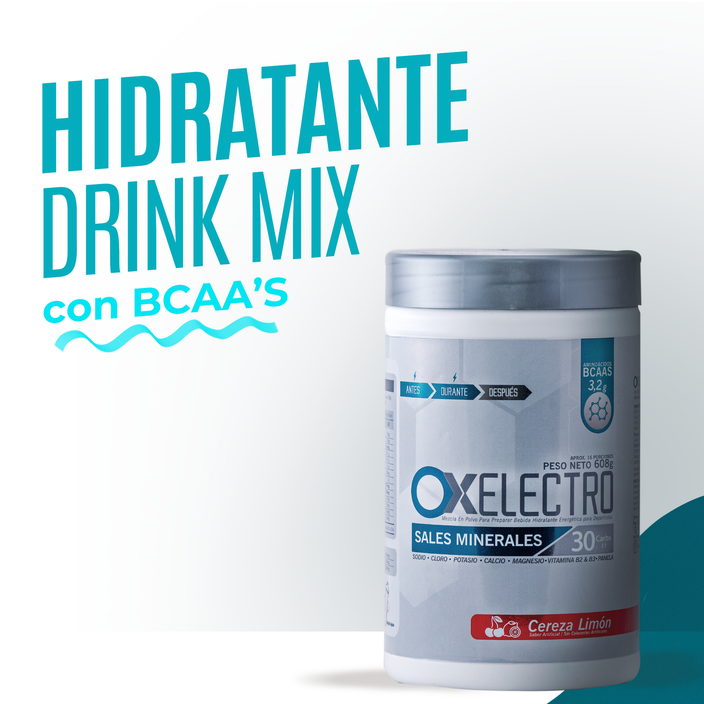 OX Electro 608 g – Hidratante Drink Mix