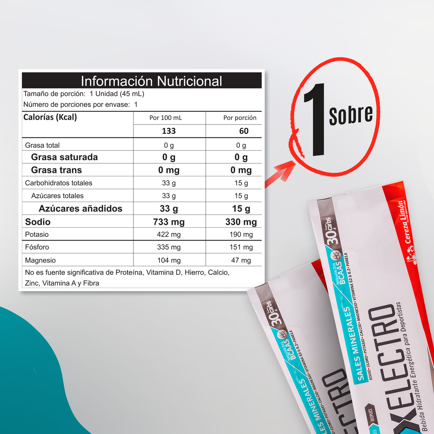 OX Electro Caja 15 Sobres – Hidratante Drink Mix