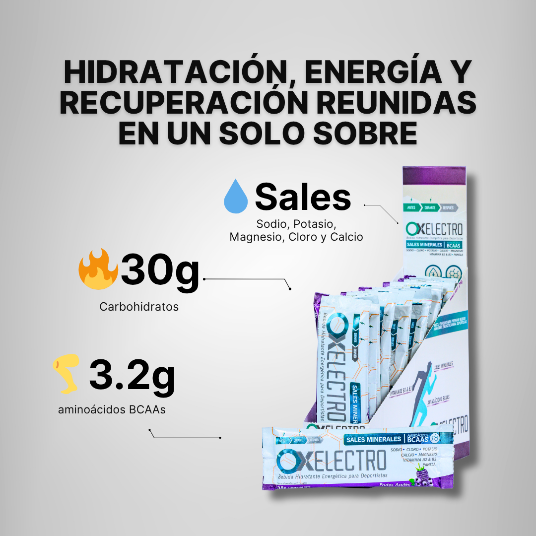 OX Electro Caja 15 Sobres – Hidratante Drink Mix