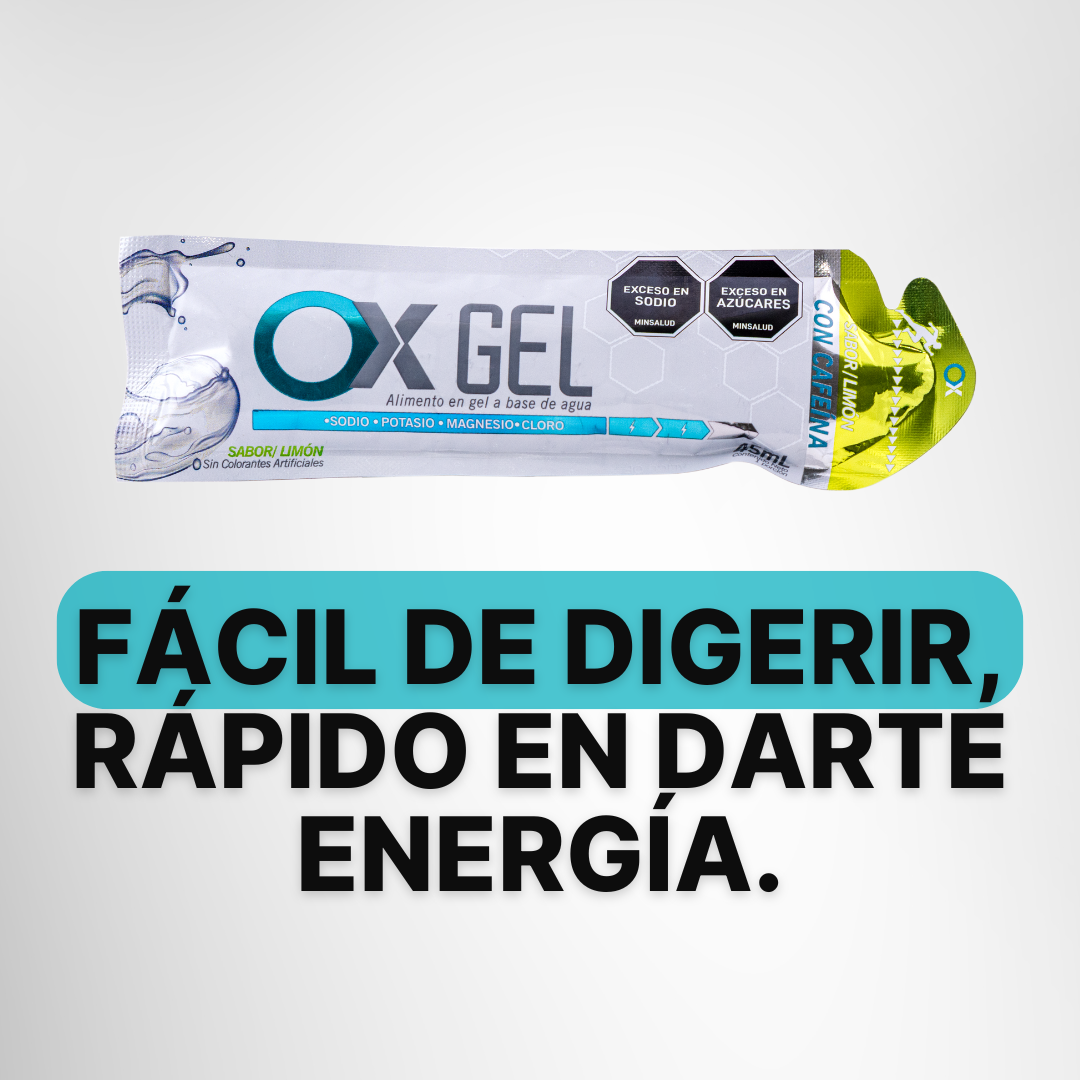 OX GEL con Cafeína – Caja con 15 geles