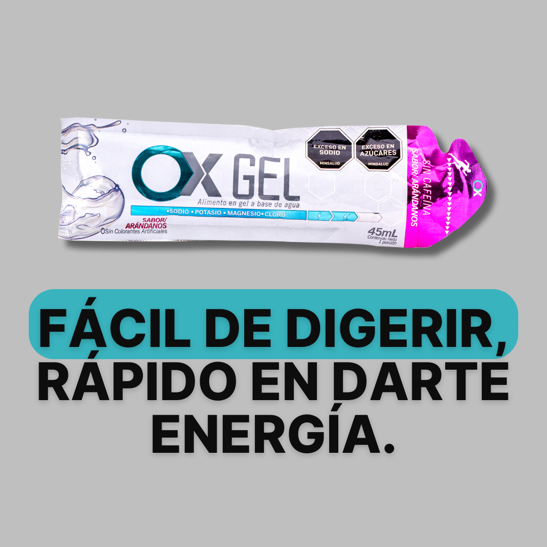 OX GEL energético con electrolitos