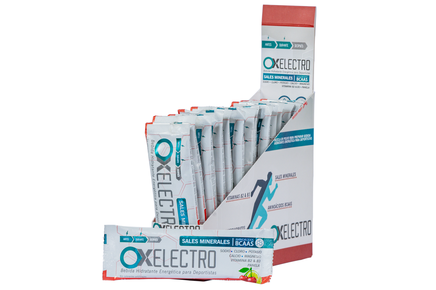 OX Electro Caja 15 Sobres – Bebida Hidratante Energética para Deportistas