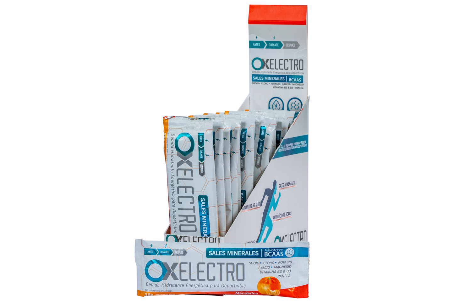 OX Electro Caja 15 Sobres – Bebida Hidratante Energética para Deportistas