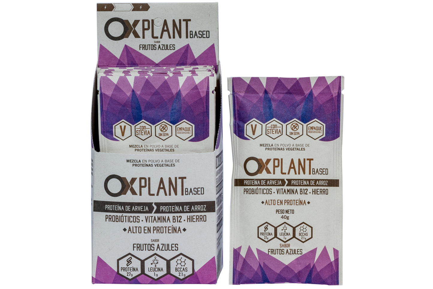 OX Plant Based Caja 10 Sobres – Proteína Vegetal