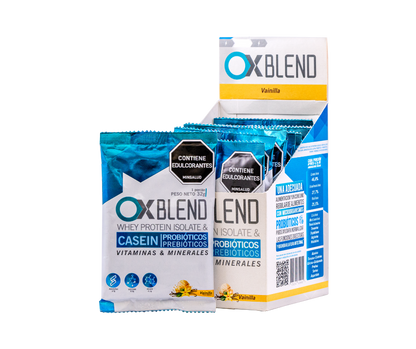 OX Blend Caja 10 Sobres – Proteína Whey y Caseína