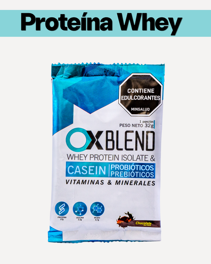 OX Blend Caja 10 Sobres – Proteína Whey y Caseína